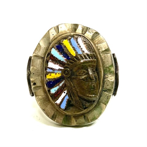 50s "INDIAN HEAD" MEXICO RING.