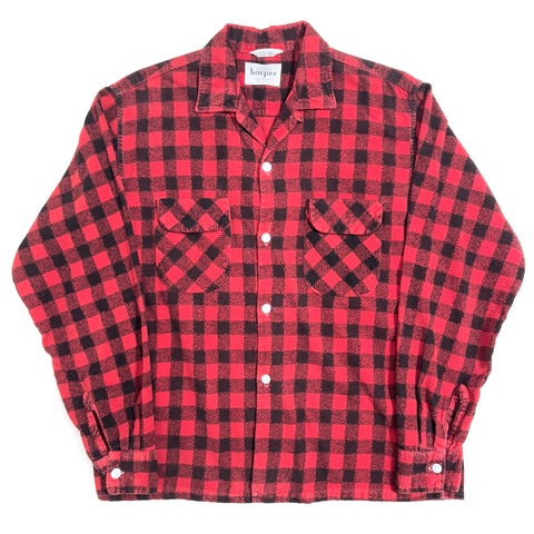 60s HARPER PRINT FLANNEL SHIRT.