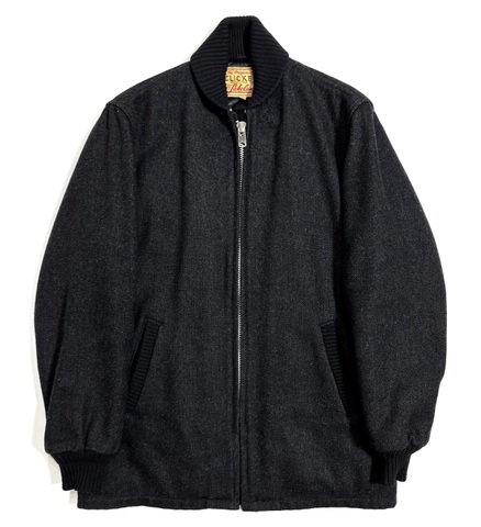 60s LAKELAND "BLACK×BLACK" CLICKER JACKET.