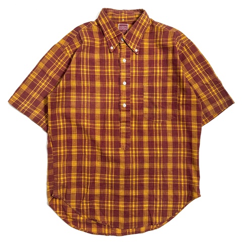 ~70s "PULLOVER" S/S. B.D. SHIRT.