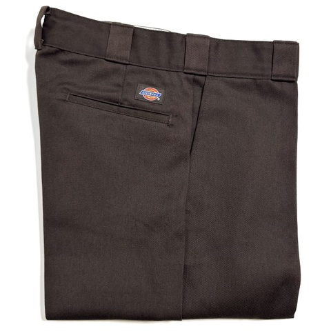 90s DICKIES DEAD STOCK "BROWN" 874 WORK PANTS.