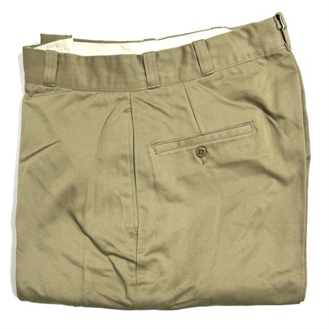 60s U.S.ARMY DEAD STOCK MILITARY CHINO TROUSERS.