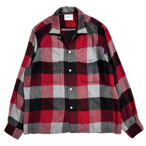 60s TOWNCRAFT RAYON SHIRT.