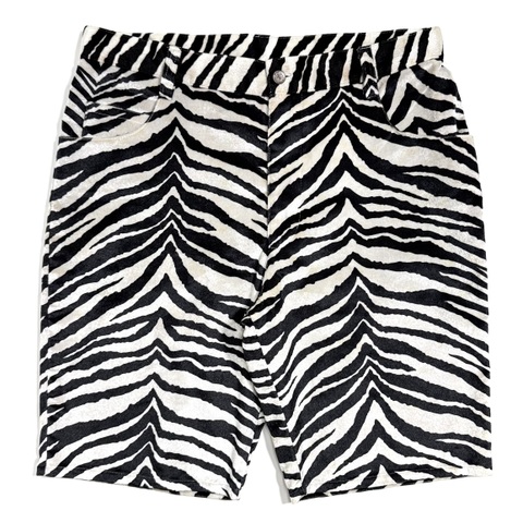 80s BUTTSTAIN ZEBRA SHORTS.