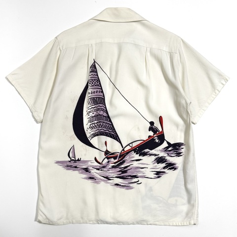50s CATALINA BACK PANEL HAWAIIAN SHIRT.