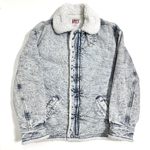 80s Levi's "B-3 STYLE" DENIM BOA JACKET.