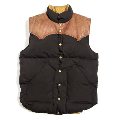 70s ROCKY MOUNTAIN "BROWN" DOWN VEST.