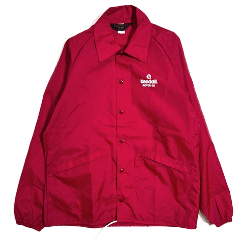 80s~ KENDALL MOTOR OIL DEAD STOCK NYLON COACH JACKET.