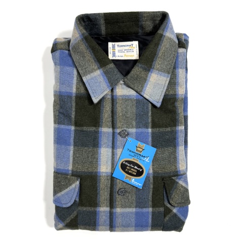 60s TOWNCRAFT DEAD STOCK WOOL SHIRT.