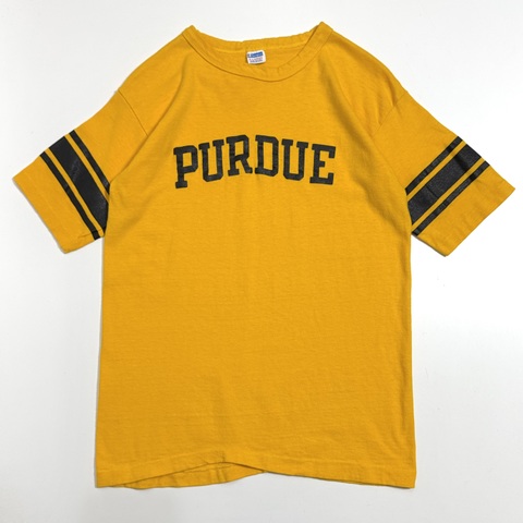 70s CHAMPION ONE WASH? "PURDUE" WIN FOOTBALL Tee.