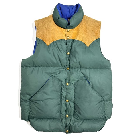 70s ROCKY MOUNTAIN "SUEDE YORK" DOWN VEST.