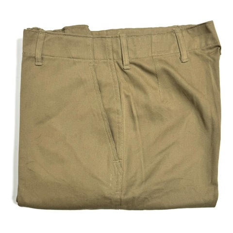 40s U.S.M.C. DEAD STOCK "METAL BUTTON" MILITARY CHINO TROUSERS.