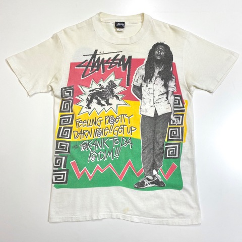 80s STUSSY "BOB MARLEY" PRINT Tee.