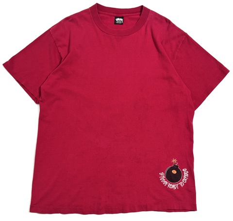 80s~ STUSSY "READY TO EXPLODE" PRINT Tee.