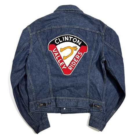 70s~ Lee 220J DENIM JACKET with EMBROIDERED PATCH.