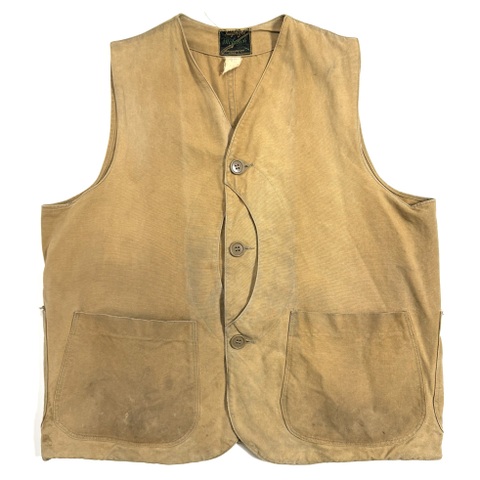 ~40s DUXBAK "HALF MOON" HUNTING VEST.