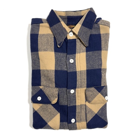 70s BIG YANK DEAD STOCK HEAVY FLANNEL SHIRT.