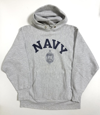 90s CHAMPION U.S.N.A. MILITARY REVERSE WEAVE.