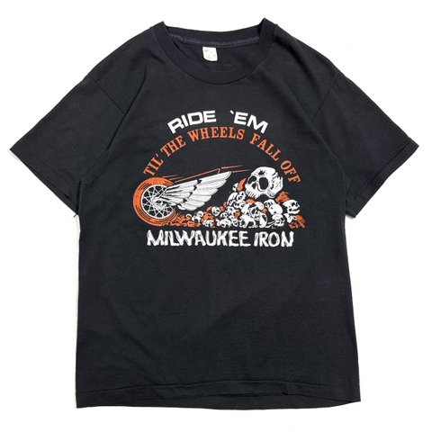 80s HARLEY DAVIDSON "SKULL" BIKER Tee.