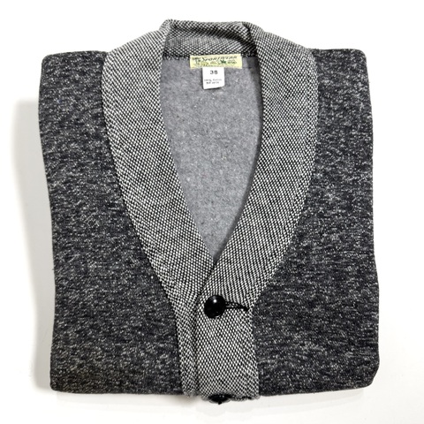50s SPORTWEAR DEAD STOCK "SOLT&PAPPER" SWEAT CARDIGAN.