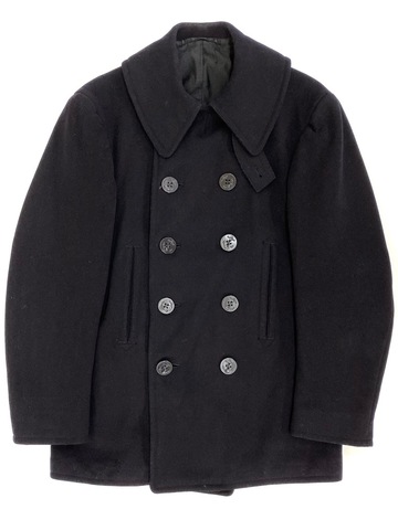 30s~ U.S.NAVY 10 BUTTON PEA COAT.