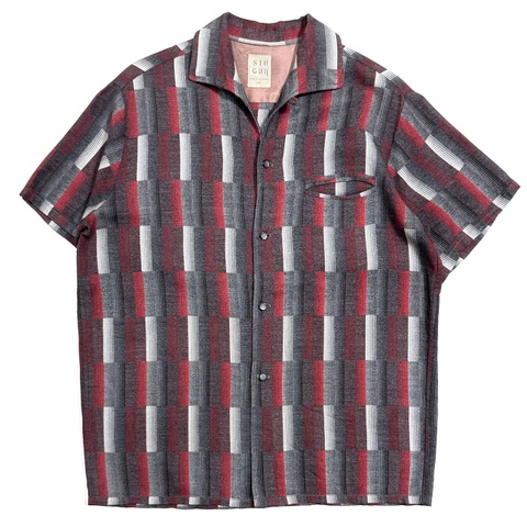 ~60s SIR GUY S/S. RAYON SHIRT "RED"