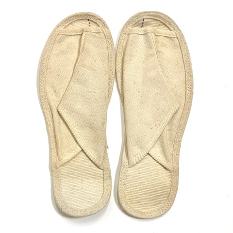 40s AMERICAN RED CROSS DEAD STOCK CANVAS SLIPPER.
