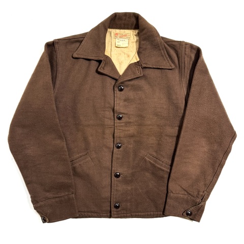 30s~ KINGCOT NON WASH MOLESKIN SPORT JACKET.