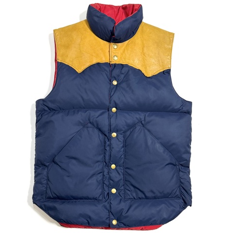 70s ROCKY MOUNTAIN "NAVY" DOWN VEST.