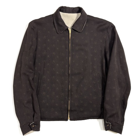 50s PRINT GABARDINE JACKET.