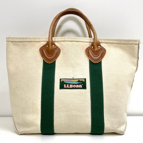 90s L.L.BEAN LEATHER HANDLE BOAT AND TOTE.