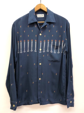 50s SHIRTCRAFT PRINT RAYON SHIRT.