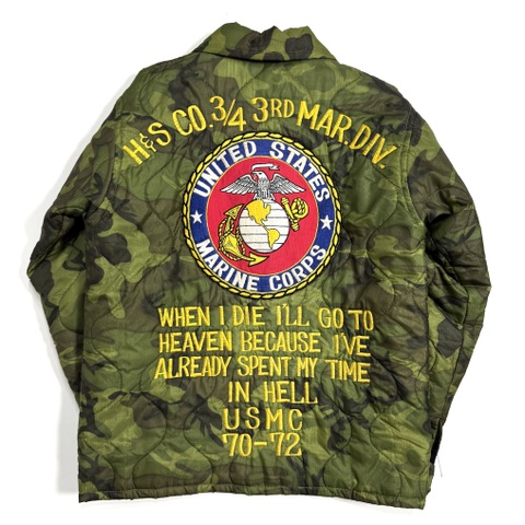 70s U.S.M.C. "NON WASH" MILITARY TOUR JACKET.