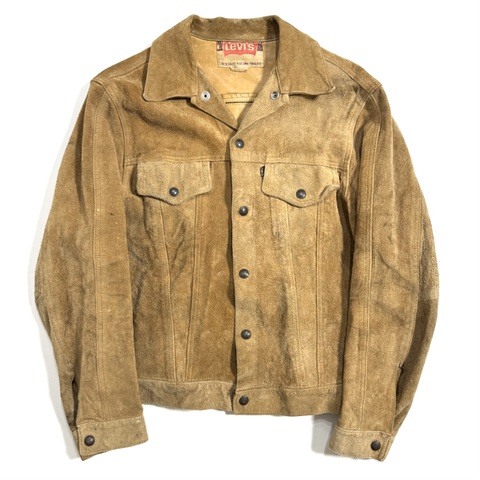 ~70s LEVI'S 70505E SUEDE JACKET.