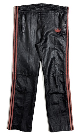 80s ADIDAS LEAHER TRACK PANTS.