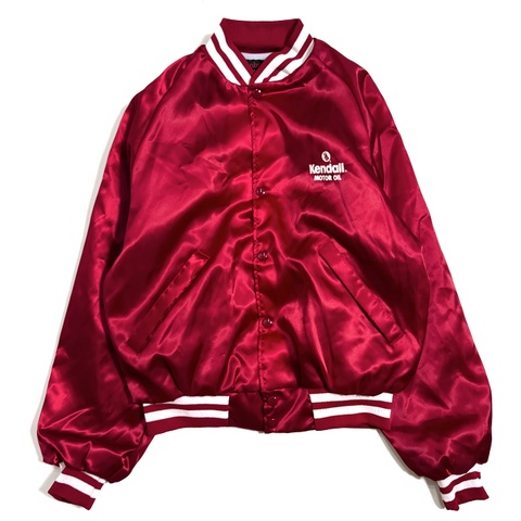 80s~ KENDALL MOTOR OIL DEAD STOCK NYLON JACKET.