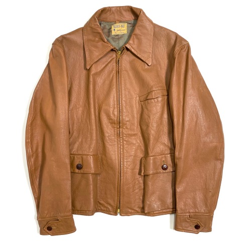 40s BLOCK BILT LEATHER SPORTS JACKET.