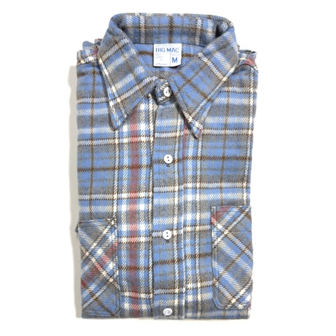 ②70s~ BIG MAC DEAD STOCK HEAVY FLANNEL SHIRT