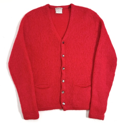 60s McGREGOR "POWDER SNOW" MOHAIR CARDIGAN.