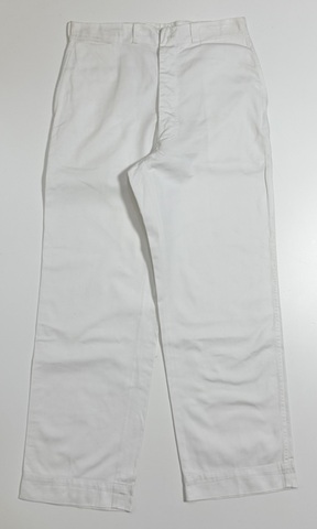 30s U.S.NAVY MILITARY WHITE TWILL PANTS.