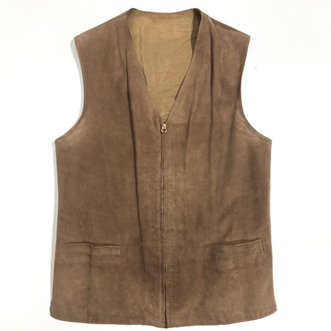 40s ABERCROMBIE&FITCH NUBUCK LEATHER VEST.