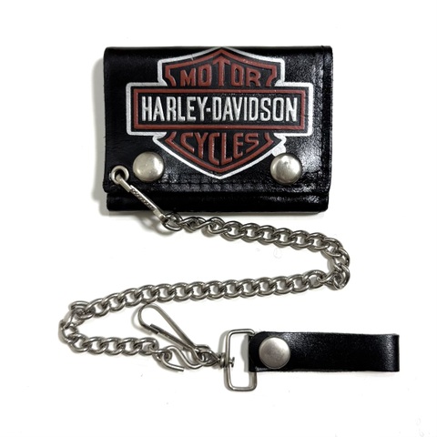 ~80s HARLEY DAVIDSON DEAD STOCK "BAR&SHIELD" BIKER WALLET.