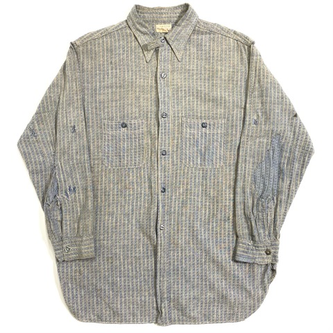 20s~ GO-PFOR COTTON WORK SHIRT with CHINSTRAP.