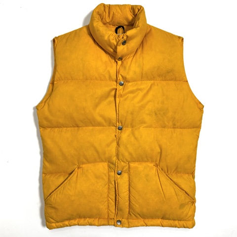 70s~ THE NORTH FACE "YELLOW" DOWN VEST size S