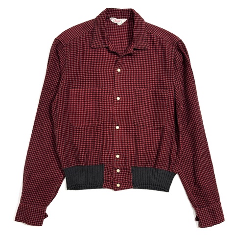 60s BRENT PRINT FLANNEL SHIRT.
