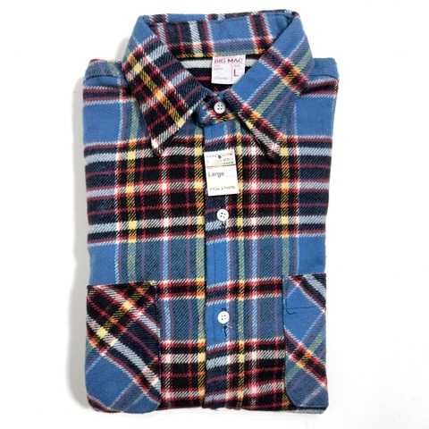 70s~ BIG MAC DEAD STOCK HEAVY FLANNEL SHIRT.