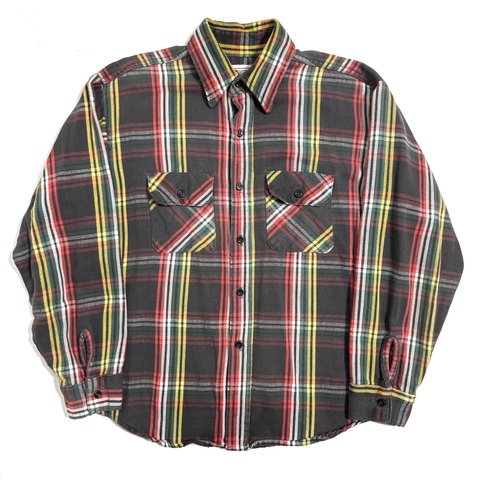 80s~ FIVEBROTHER HEAVY FLANNEL SHIRT.