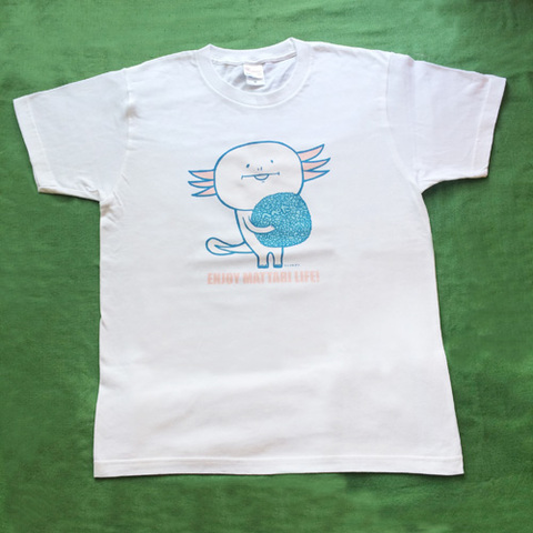 うーぱーるーぱーへぺた／まったりTシャツ(白)