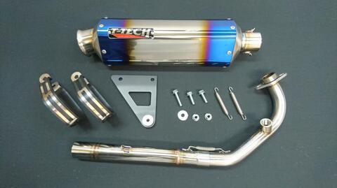 ★ NSF100 T-TECH製　SP マフラー★ NSF100 SP用チタンボディ多角サイレンサー | T-TECH