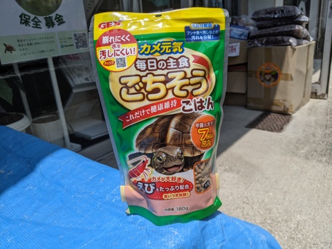 GEX カメ元気 毎日の主食 ごちそうごはん これだけで健康維持 180g 甲羅の大きさ7cm以上